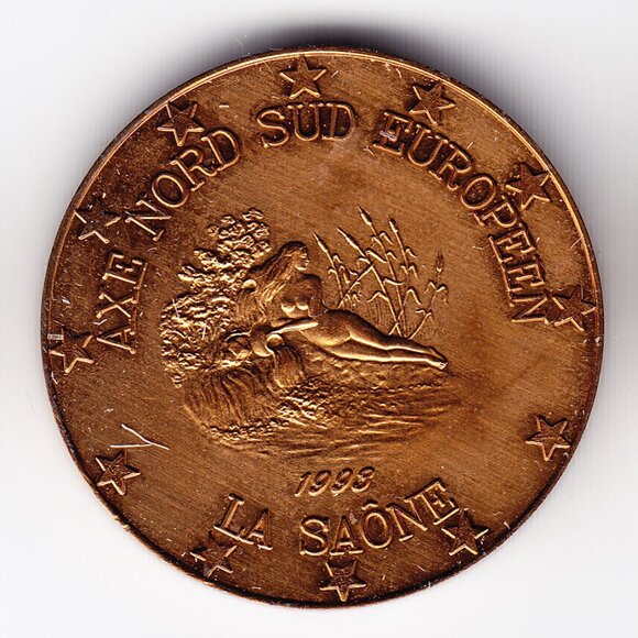 1993 France Port Sur Saone Medal (b152) - Picture 2 of 2